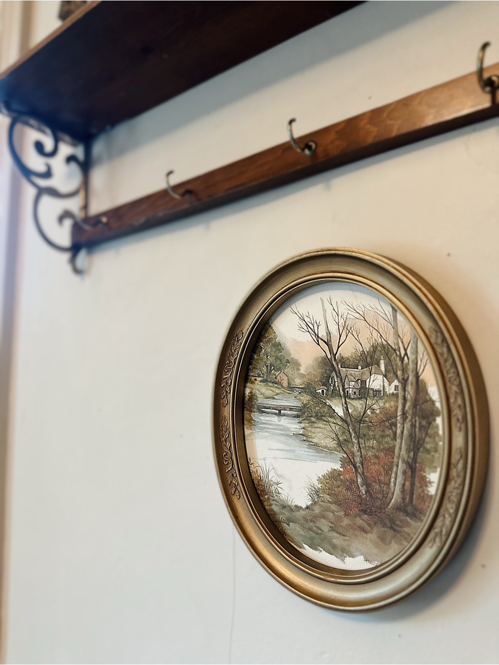 Homco Home Interiors Cottage Landscape